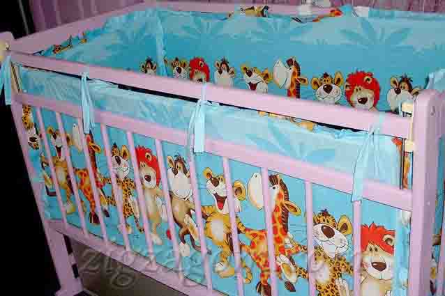Бортики для детской кроватки